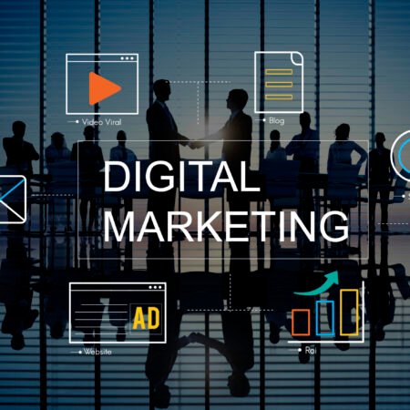 Digital Marketing Media Technology Graphic Concept Digital Marketing
